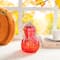 Glitzhome® 8.5" Fall Red Glass Gourd with Glitter
